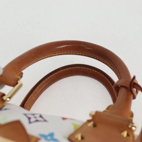 LOUIS VUITTON Monogram Multicolor Speedy 30 Bag White Bron - Picture 10 of 15